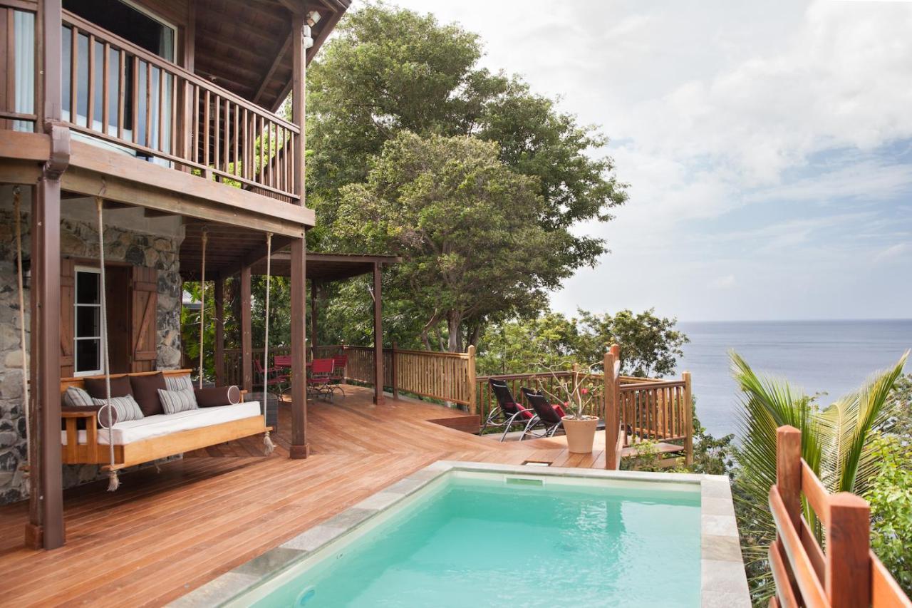 Villa Palm Bay Stunning View 5 Min To Beach 3 Min To Downtown King Size Bed Deshaies Exteriör bild
